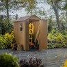 Keter Darwin 4x6 Tuinhuisje PVC Houtlook 125x184x205cm 