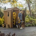 Keter Darwin 4x6 Tuinhuisje PVC Houtlook 125x184x205cm 