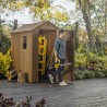 Keter Darwin 4x6 Tuinhuisje PVC Houtlook 125x184x205cm 