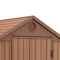 Keter Darwin 4x6 Tuinhuisje PVC Houtlook 125x184x205cm Keuze