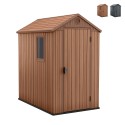 Keter Darwin 4x6 Tuinhuisje PVC Houtlook 125x184x205cm Aanbieding