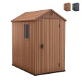 Keter Darwin 4x6 Tuinhuisje PVC Houtlook 125x184x205cm Aanbieding