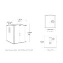 Keter Factor 6x6 K209872 Tuinhuisje van Kunststof met Planken 178x195,5x208cm Kosten