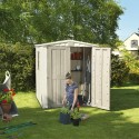 Keter Factor 6x6 K209872 Tuinhuisje van Kunststof met Planken 178x195,5x208cm Karakteristieken