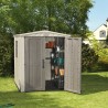Keter Factor 6x6 K209872 Tuinhuisje van Kunststof met Planken 178x195,5x208cm Aanbieding