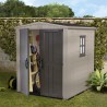 Keter Factor 6x6 K209872 Tuinhuisje van Kunststof met Planken 178x195,5x208cm Afmetingen