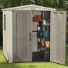 Keter Factor 6x6 K209872 Tuinhuisje van Kunststof met Planken 178x195,5x208cm Prijs