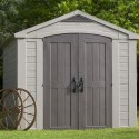 Kunststof tuinhuis met planken 256,4x331,5x243cm Factor 8x11 Keter K209876 Aanbieding