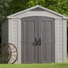 Kunststof tuinhuis met planken 256,4x331,5x243cm Factor 8x11 Keter K209876 Aanbieding