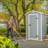 Tuinberging in PVC-hars met vloer 129x103x196cm Manor 4x3 Keter Prijs