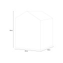 Tuinberging in PVC-hars met vloer 129x103x196cm Manor 4x3 Keter 