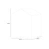 Tuinberging in PVC-hars met vloer 129x103x196cm Manor 4x3 Keter 