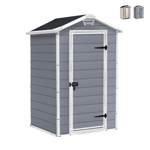 Tuinberging in PVC-hars met vloer 129x103x196cm Manor 4x3 Keter Aanbieding