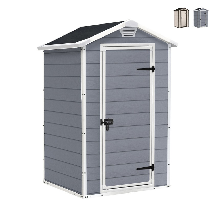 Tuinberging in PVC-hars met vloer 129x103x196cm Manor 4x3 Keter Aanbieding Tuinberging in PVC-hars met vloer 129x103x196cm Manor 4x3 Keter Aanbieding