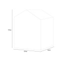 Keter Manor 4x6 Tuinhuis Kunststof PVC 130x192x198cm 