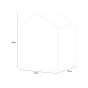 Keter Manor 4x6 Tuinhuis Kunststof PVC 130x192x198cm 