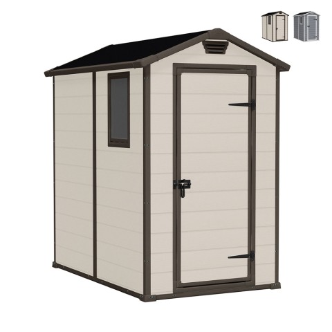 Keter Manor 4x6 Tuinhuis Kunststof PVC 130x192x198cm Aanbieding