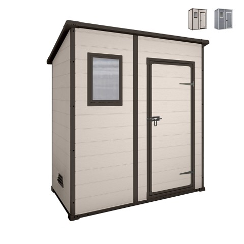 Kunststof tuinhuisje voor opberg gereedschap 183,5x111x200,5cm Manor Pent 6x4 Keter Aanbieding