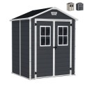 Keter PVC Tuinhuisje met Ramen 185x152x226cm Manor 6x5 Aanbieding