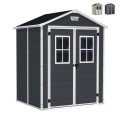 Keter PVC Tuinhuisje met Ramen 185x152x226cm Manor 6x5 Aanbieding