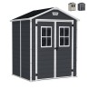 Keter PVC Tuinhuisje met Ramen 185x152x226cm Manor 6x5 Aanbieding
