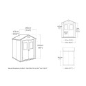Keter PVC Tuinhuisje met Ramen 185x152x226cm Manor 6x5 Karakteristieken