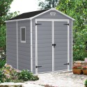 Grote PVC tuinhuis van hars 185,8x236,8x227cm Manor 6x8 Keter Korting