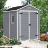 Grote PVC tuinhuis van hars 185,8x236,8x227cm Manor 6x8 Keter Korting