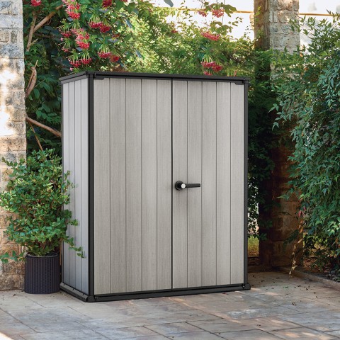 Keter High Store+ Tuinkast met 2 Planken K246241 voor Buiten Gereedschap Aanbieding