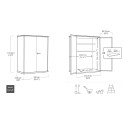 Keter High Store+ Tuinkast met 2 Planken K246241 voor Buiten Gereedschap Catalogus