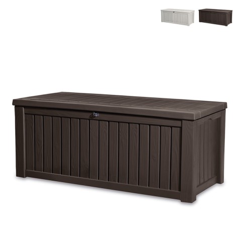 Extra grote opbergbox in hars voor tuin Rockwood Keter Aanbieding