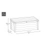 Multifunctionele opbergbox voor buiten in kunststof voor tuingereedschap Brightwood Keter Kosten