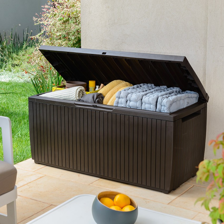 Kunststof opbergbox voor buiten met wielen Springwood Keter K227482 Aanbieding Kunststof opbergbox voor buiten met wielen Springwood Keter K227482 Aanbieding