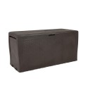 Rattan tuinbank met wielen opbergbox Samoa Keter Kortingen