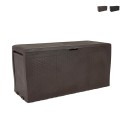 Rattan tuinbank met wielen opbergbox Samoa Keter Aanbieding
