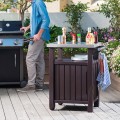 Mobiele BBQ-opbergkast met stalen bovenblad Unity Keter K253041 Aanbieding