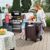 Mobiele BBQ-opbergkast met stalen bovenblad Unity Keter K253041 Voorraad
