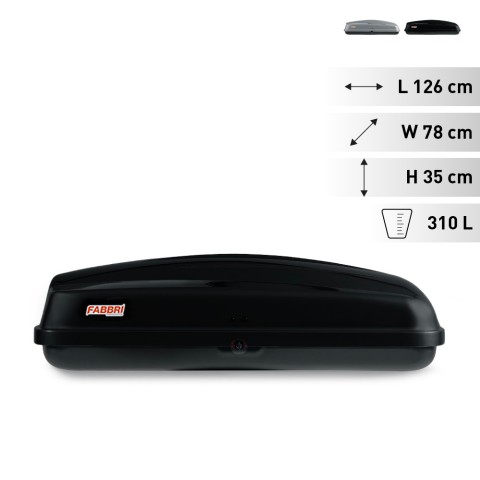 Universele harde dakkoffer Nova 310 voor dakdragers auto Aanbieding