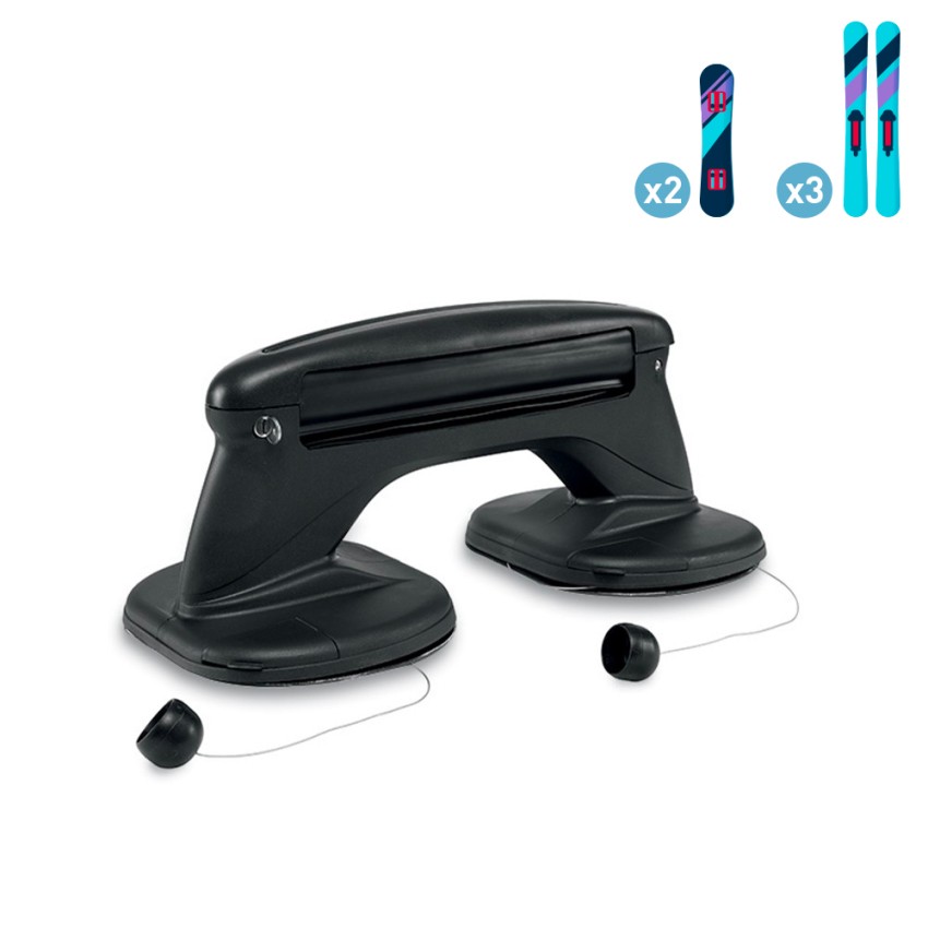 Magnetische ski- en snowboarddrager voor autodak universeel Taco Ski & Board Aanbieding Magnetische ski- en snowboarddrager voor autodak universeel Taco Ski & Board Aanbieding