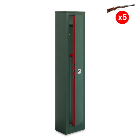 Gepantserde wapenkluis voor 5 geweren met sleutelslot Shield X1 Aanbieding