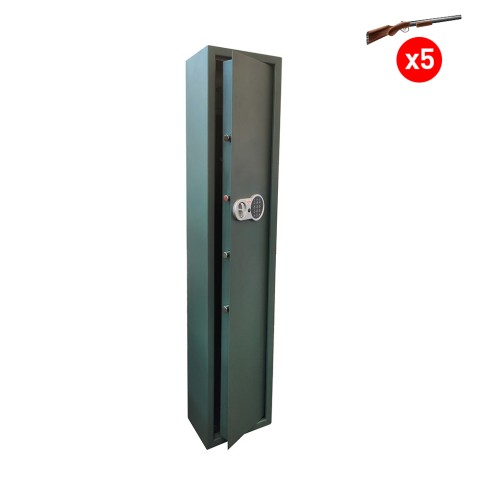 Gepantserde wapenkluis voor 5 geweren met elektronische combinatie Shield Plus Aanbieding
