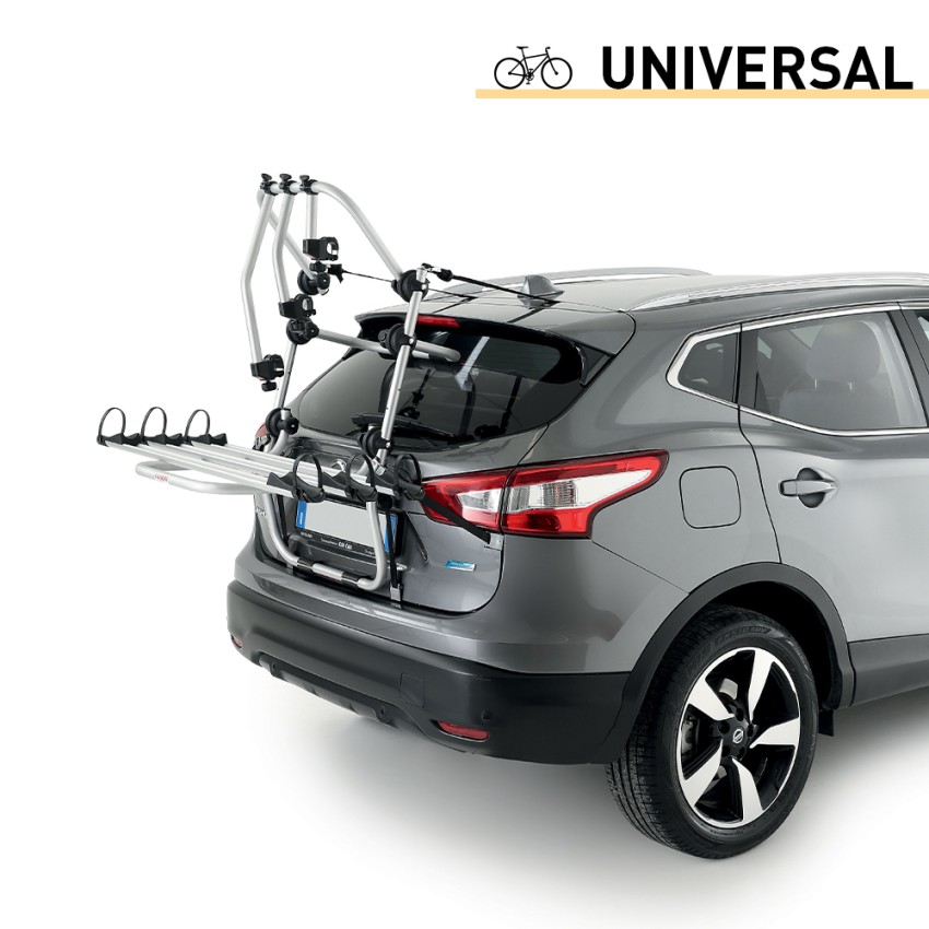 Universele fietsendrager voor 3 fietsen, achterklep Bici Ok Mtb 90 Aanbieding Universele fietsendrager voor 3 fietsen, achterklep Bici Ok Mtb 90 Aanbieding