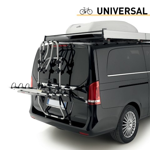 Universele fietsendrager voor achterklep - 3 fietsen - Bici Ok Mtb Van Aanbieding