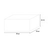 Wandgemonteerde wasbak van hars voor tuinwasgoed 39x39x24cm Sink 40 Aanbod