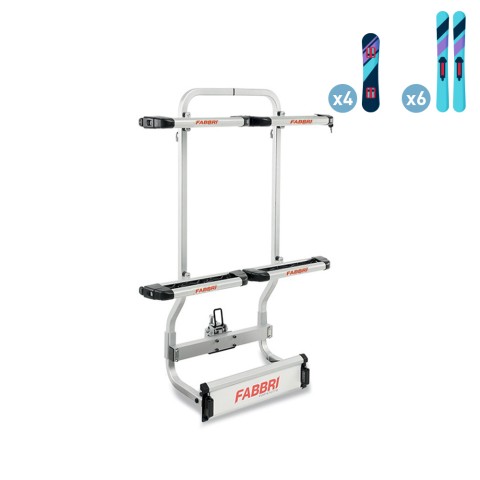 Universele ski- en snowboarddrager voor trekhaak Ski Pass Magnum Aanbieding