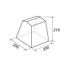 Kampeerkooktent 200x200 keukentje opbergruimte Coriander II Brunner Voorraad