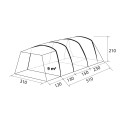 Opblaasbare familietent 310x510 voor 4 personen Pure 4 Brunner Karakteristieken