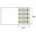 Opblaasbare familietent 310x510 voor 4 personen Pure 4 Brunner Model