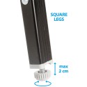 Brunner Mercury Cross HS SQ multifunctionele campingkast 4 vakken houten blad Afmetingen