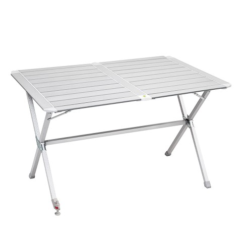 Opvouwbare campingtafel 110x71cm Silver Gapless Level 4 Brunner Aanbieding